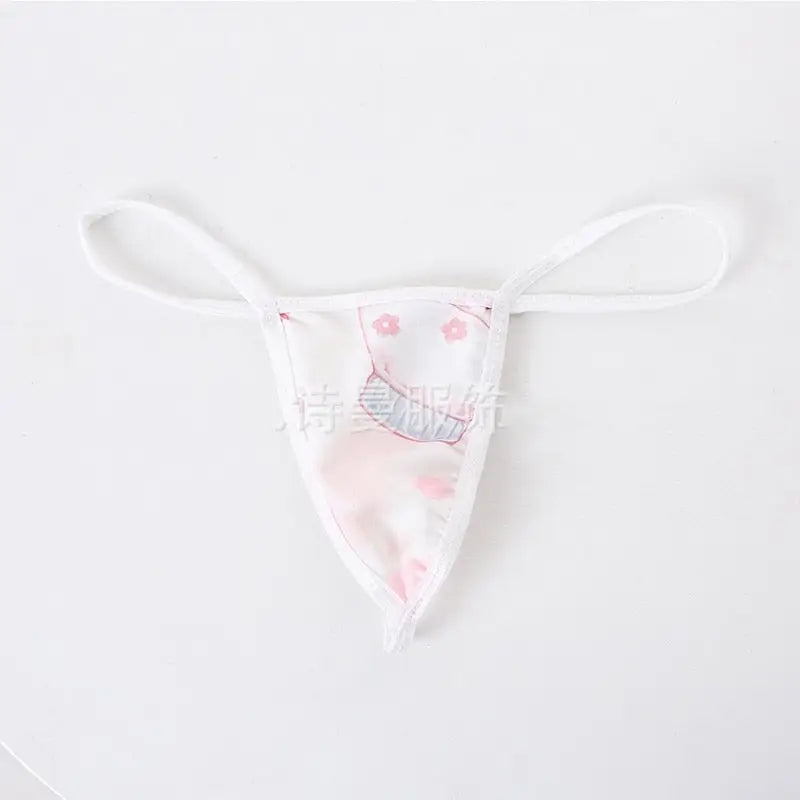 Strawberry Pink Cow Lingerie Cosplay Set - Lingerie