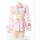 Strawberry Cow Cosplay - Pink & White - calf, cosplay, cosplaying, costumes, cow costume