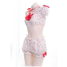 Strawberry Polkadot Farm Girl Lingerie Set - lingerie