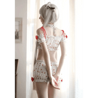 Strawberry Polkadot Farm Girl Lingerie Set - Cosparty