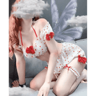 Strawberry Polkadot Farm Girl Lingerie Set - Cosparty