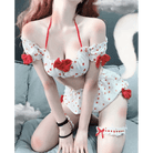 Strawberry Polkadot Farm Girl Lingerie Set - Cosparty