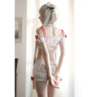 Strawberry Polkadot Farm Girl Lingerie Set - lingerie