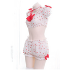 Strawberry Polkadot Farm Girl Lingerie Set - Cosparty