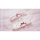 Strawberry Polkadot Lingerie Set with Ruffles and Garter Belts - Cosparty