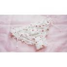 Strawberry Polkadot Lingerie Set with Ruffles and Garter Belts - lingerie