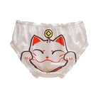 Strawberry Print Lace Trim Underwear with Bow Design - Cosparty