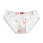 Strawberry Print Lace Trim Underwear with Bow Design - Cosparty