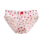 Strawberry Print Lace Trim Underwear with Bow Design - Cosparty