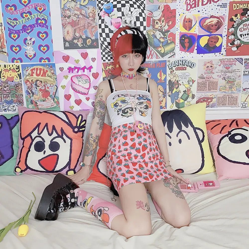 Strawberry Print Pencil Skirt for a Fun, Stylish Look - Cosparty