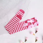 Strawberry Striped Over-the-Knee Stockings in Multiple Colors - Pink - stockings