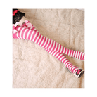Strawberry Striped Over - the - Knee Stockings in Multiple Colors - Cosparty