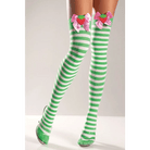 Strawberry Striped Over - the - Knee Stockings in Multiple Colors - Cosparty