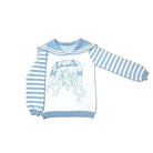 Striped eGirl Knit Hoodie for Anime and Kawaii Fashion Lovers - Cosparty