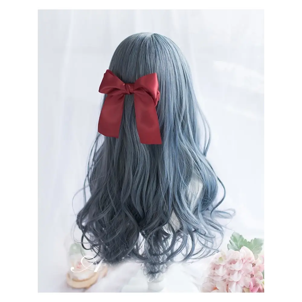 Stunning Dark Blue Silver Wavy Gothic Lolita Wig - wig