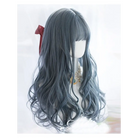 Stunning Dark Blue Silver Wavy Gothic Lolita Wig - wig