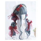 Stunning Dark Blue Silver Wavy Gothic Lolita Wig - wig