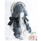 Stunning Dark Blue Silver Wavy Gothic Lolita Wig - wig