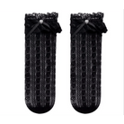 Stunning Lace Knee - High Stockings with Ruffles and Pearl Ribbon - Cosparty