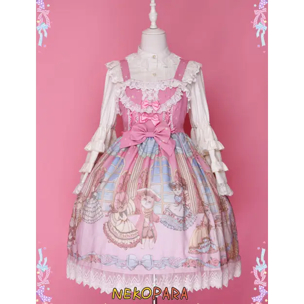 Lolita Dress Royal Cats Classic EGL Community Ruffled Delicate Dainty Kawaii Kittens Rouched Sweet