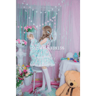 Stunning Pink or Blue Ruffled Kimono Dress in Lolita Style - Cosparty