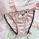 Stylish Pink Satin Panties in Beautiful Patterns - Cosparty