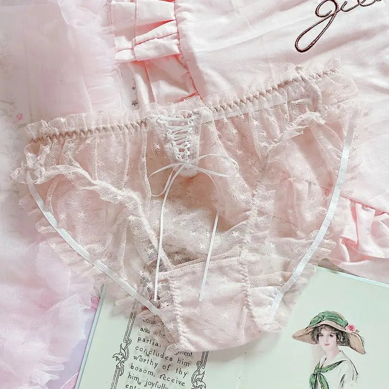 Stylish Pink Satin Panties in Beautiful Patterns - Cosparty
