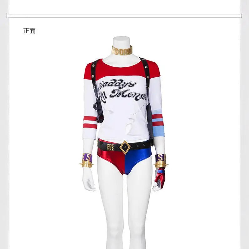 Suicide Squad 2016 Harley Quinn Cosplay Costume - Cosparty