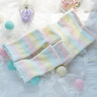 Super Plush Fuzzy Leggings in Pastel Colors Org In Stock - Cosparty