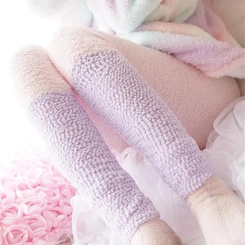 Super Plush Fuzzy Leggings in Pastel Colors Org In Stock - leggings