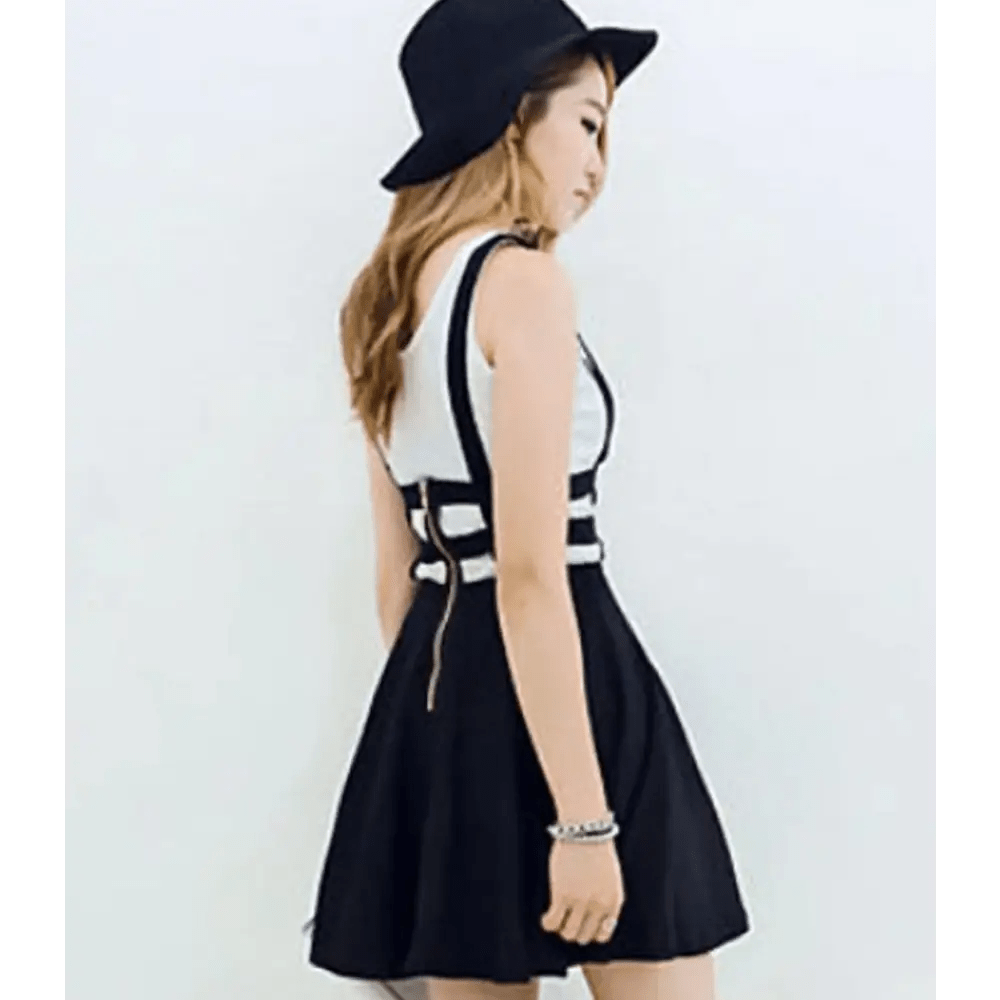 Suspender Style Hollow Cut - Out Dress for Effortless Charm - Cosparty