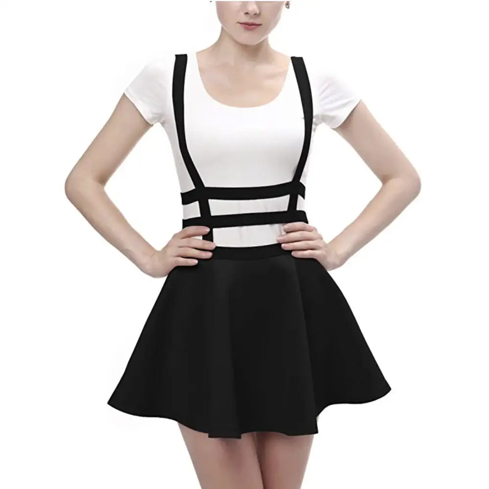 Suspender Style Hollow Cut-Out Dress for Effortless Charm - Dress