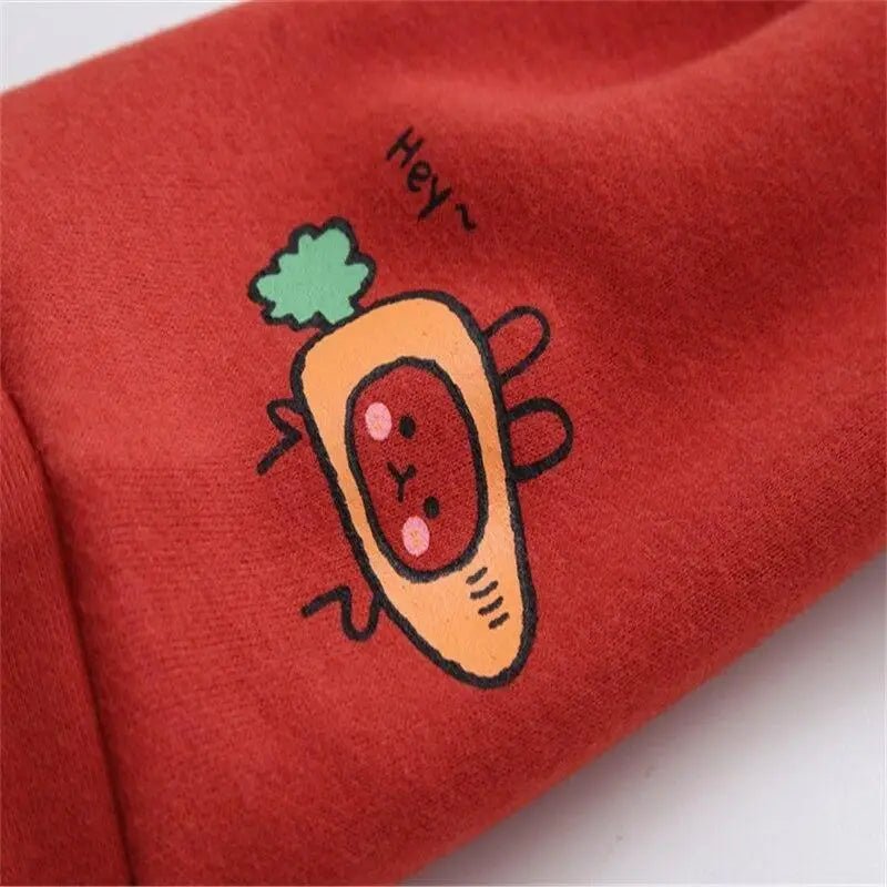 Sweet Anime Inspired Red and Grey Hoodie for Cosparty Fans - Cosparty