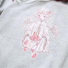Sweet Anime Inspired Red and Grey Hoodie for Cosparty Fans - Cosparty