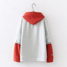 Sweet Anime Inspired Red and Grey Hoodie for Cosparty Fans - Cosparty