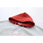 Sweet Anime Inspired Red and Grey Hoodie for Cosparty Fans - Cosparty