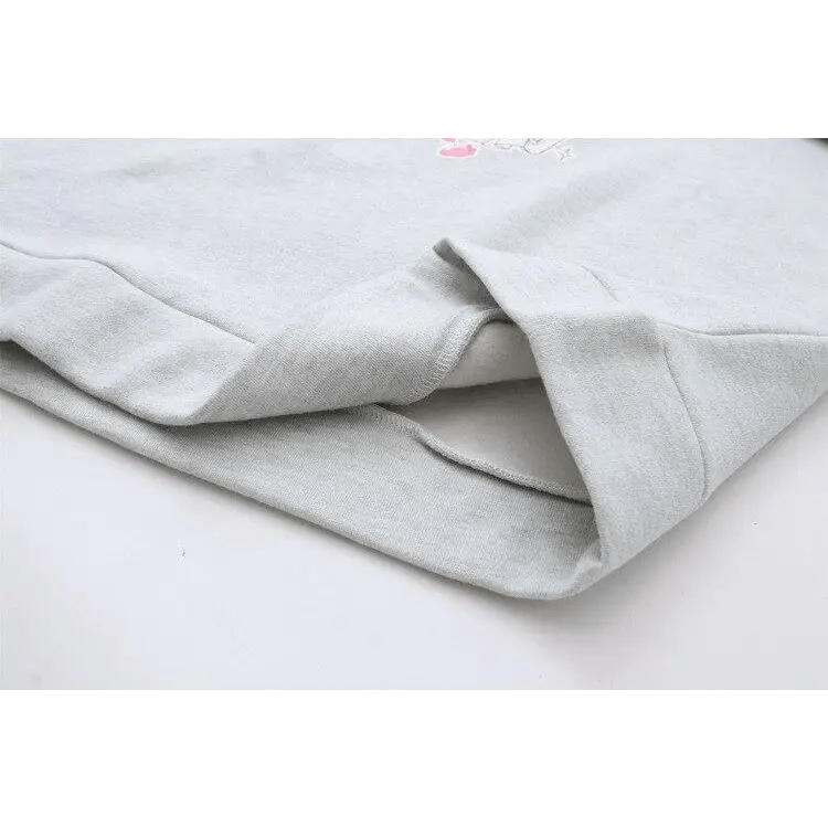 Sweet Anime Inspired Red and Grey Hoodie for Cosparty Fans - Cosparty