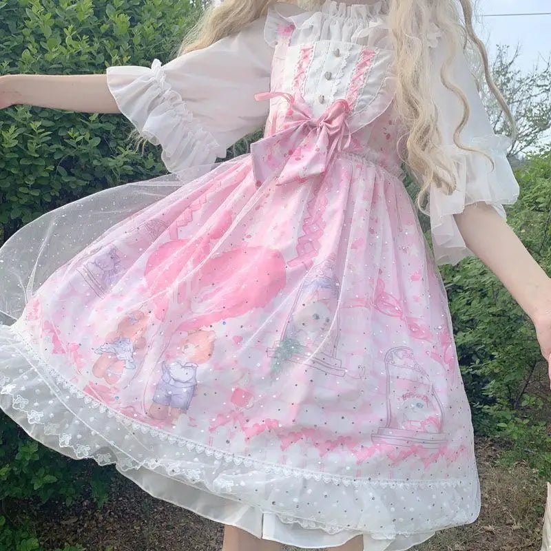 Sweet Heart - Shaped Family Tree Pastel Lolita Dress for Princesses - Cosparty