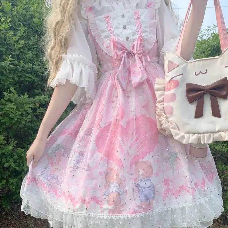 Sweet Heart - Shaped Family Tree Pastel Lolita Dress for Princesses - Cosparty