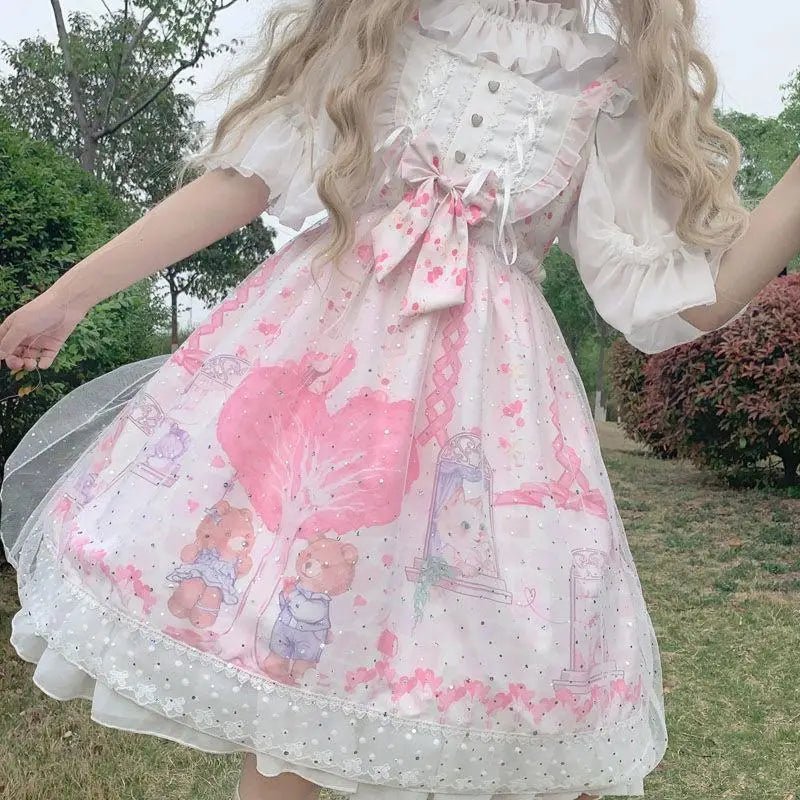 Sweet Heart - Shaped Family Tree Pastel Lolita Dress for Princesses - Cosparty