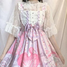 Sweet Heart-Shaped Family Tree Pastel Lolita Dress for Princesses - dress