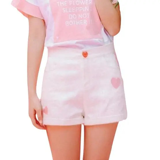 Sweet Heart Shorts for Summer Lounging - shorts