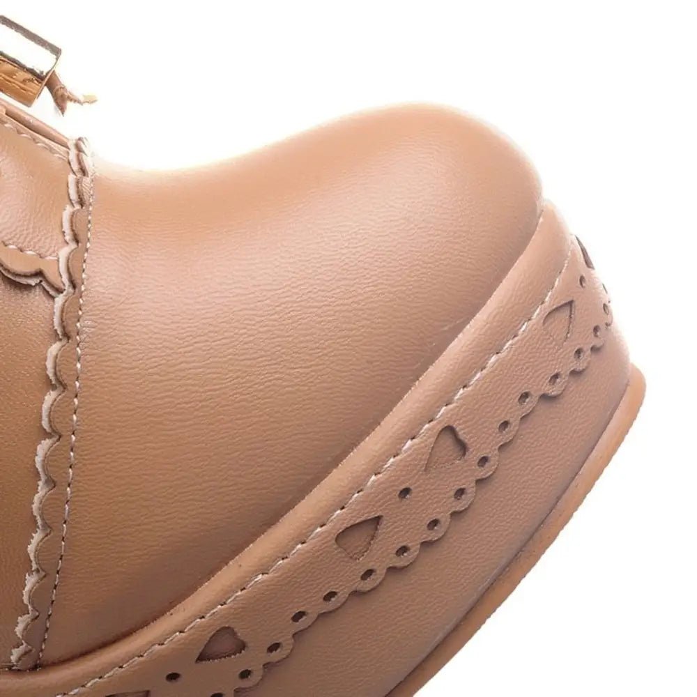 Sweet Lolita Booties with Ruffled Trim and Comfortable Design - Cosparty