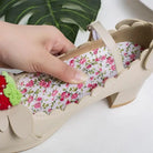 Sweet Lolita Fashion Shoes with Scalloped Trim and Heart Buckles - shoes