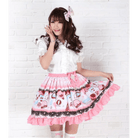 Sweet Lolita Skirt with Tea and Crumpet Style Design - Cosparty