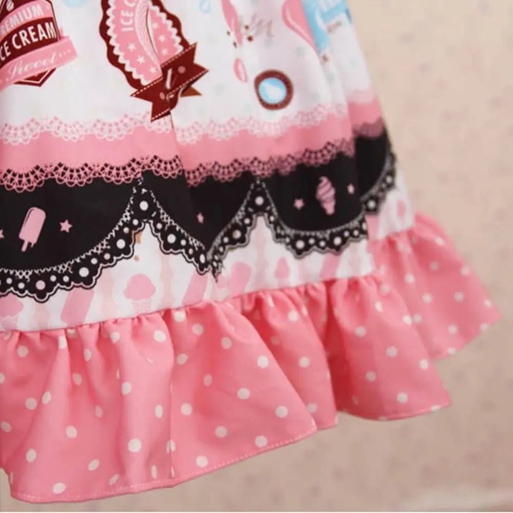 Sweet Lolita Skirt with Tea and Crumpet Style Design - Cosparty