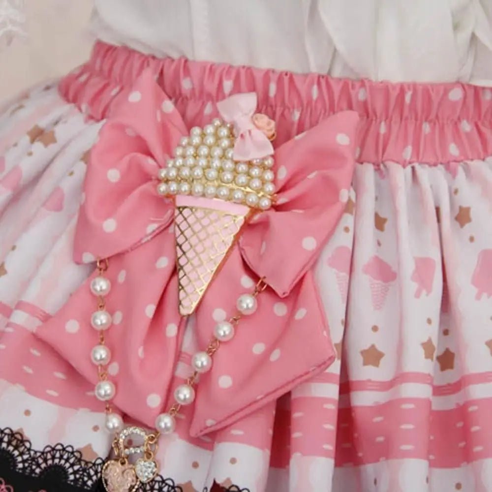 Sweet Lolita Skirt with Tea and Crumpet Style Design - Cosparty
