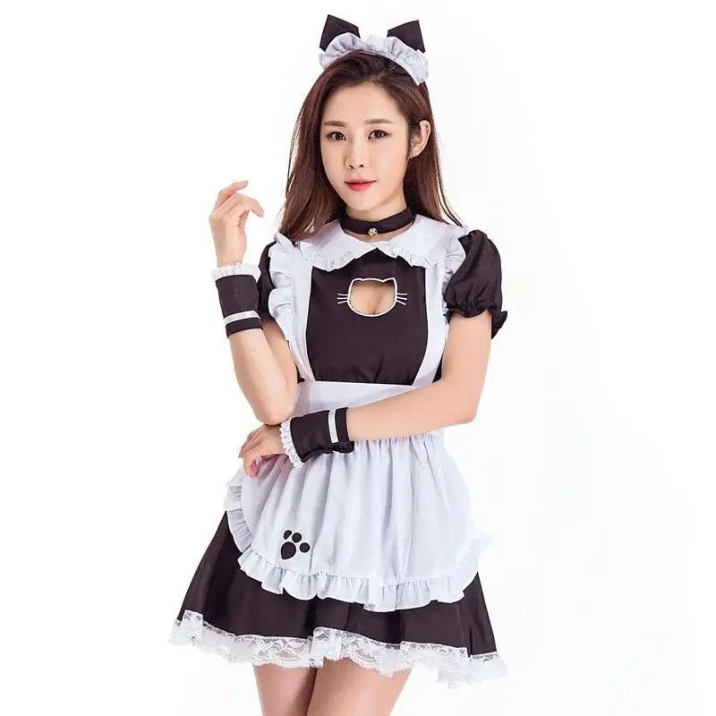 Sweet Maid Cafe Cosplay Outfit with 82cm Length for Cute Neko Coord - Cosparty