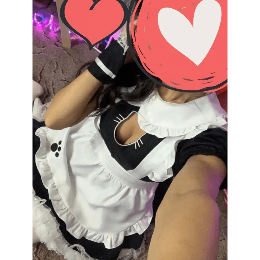 Sweet Maid Cafe Cosplay Outfit with 82cm Length for Cute Neko Coord - Cosparty