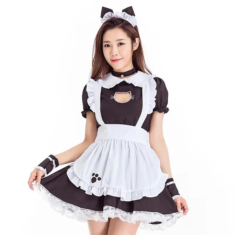 Sweet Maid Cafe Cosplay Outfit with 82cm Length for Cute Neko Coord - dress